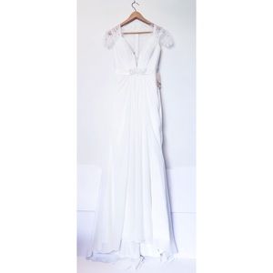 Lan Ting Lace Ivory Wedding Reception Dress